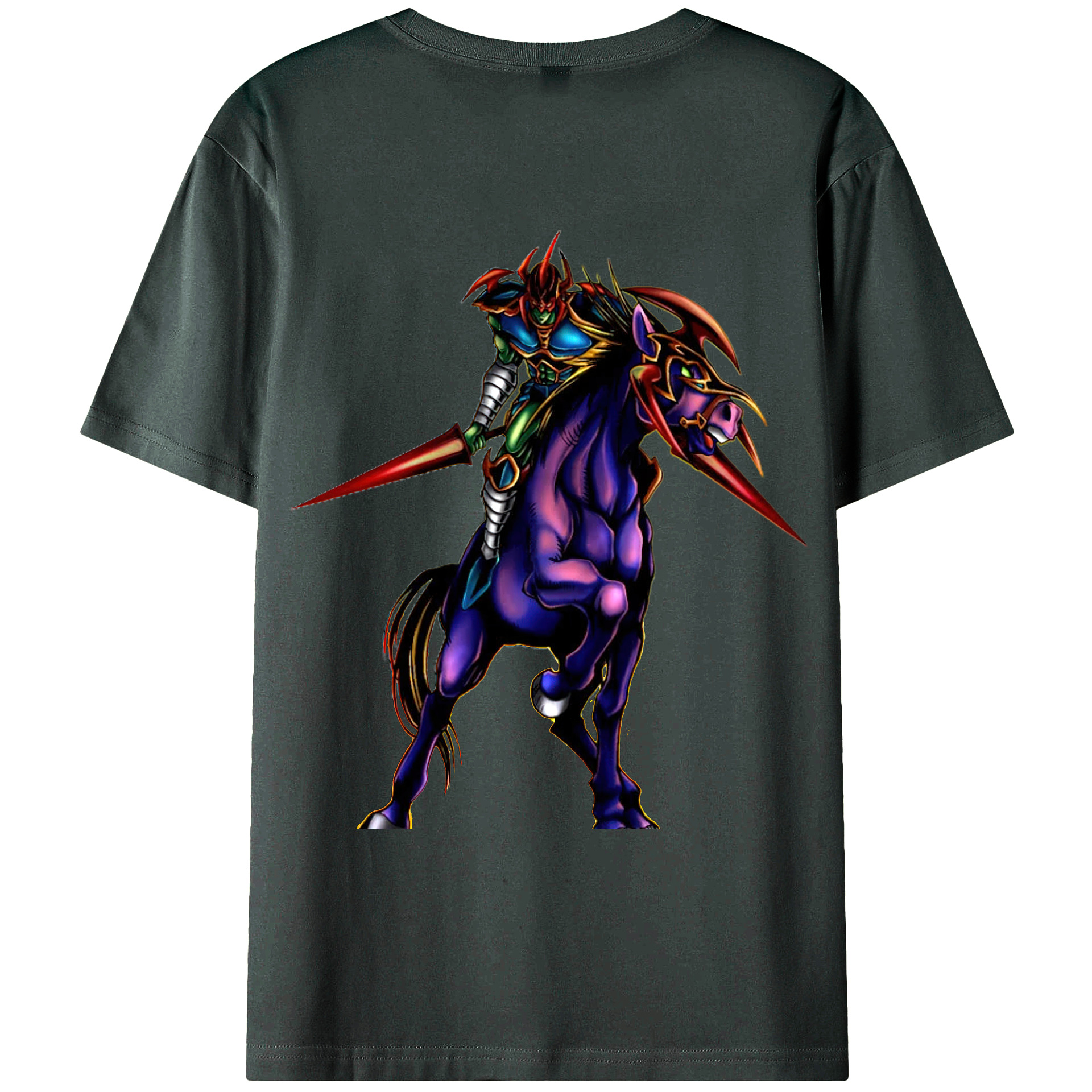 （画像用） 遊☆戯☆王 Yu-Gi-Oh! 綿100％ メンズ半袖Tシャツ（バックプリント） 通気性